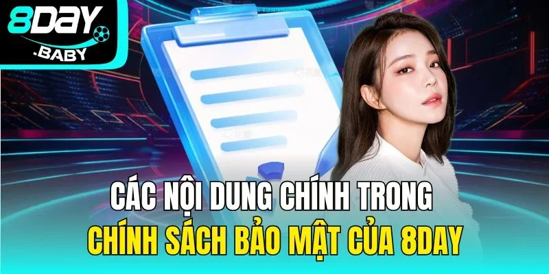 Các nội dung chính trong chính sách bảo mật